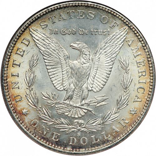 1 dollar Reverse Image minted in UNITED STATES in 1898S (Morgan)  - The Coin Database