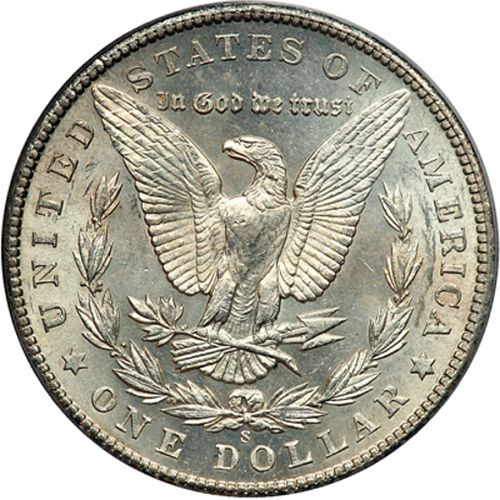 1 dollar Reverse Image minted in UNITED STATES in 1902S (Morgan)  - The Coin Database