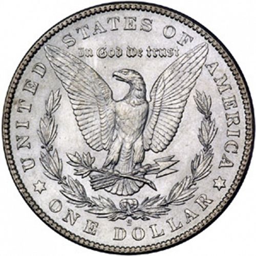 1 dollar Reverse Image minted in UNITED STATES in 1904S (Morgan)  - The Coin Database