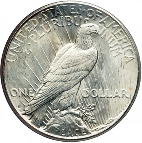 1 dollar Reverse Image minted in UNITED STATES in 1924S (Peace)  - The Coin Database