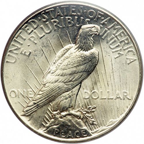 1 dollar Reverse Image minted in UNITED STATES in 1925 (Peace)  - The Coin Database