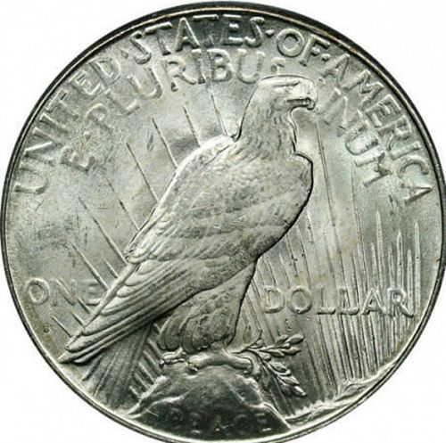 1 dollar Reverse Image minted in UNITED STATES in 1925S (Peace)  - The Coin Database