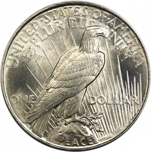 1 dollar Reverse Image minted in UNITED STATES in 1926D (Peace)  - The Coin Database