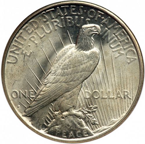 1 dollar Reverse Image minted in UNITED STATES in 1934D (Peace)  - The Coin Database