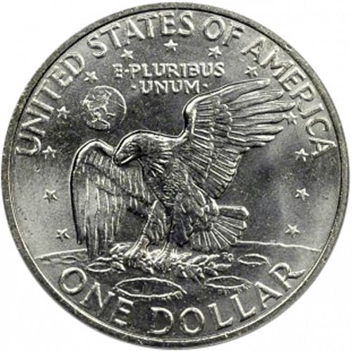 1 dollar Reverse Image minted in UNITED STATES in 1971D (Eisenhower)  - The Coin Database