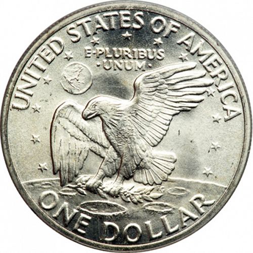 1 dollar Reverse Image minted in UNITED STATES in 1971S (Eisenhower)  - The Coin Database