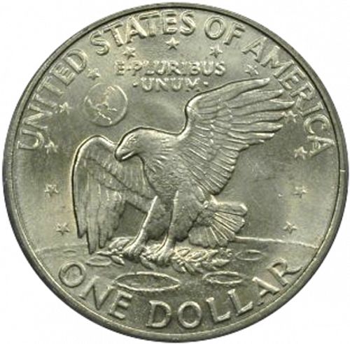1 dollar Reverse Image minted in UNITED STATES in 1972 (Eisenhower)  - The Coin Database