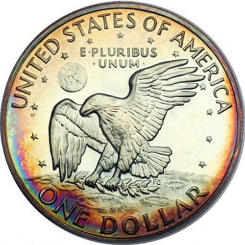 1 dollar Reverse Image minted in UNITED STATES in 1972S (Eisenhower)  - The Coin Database