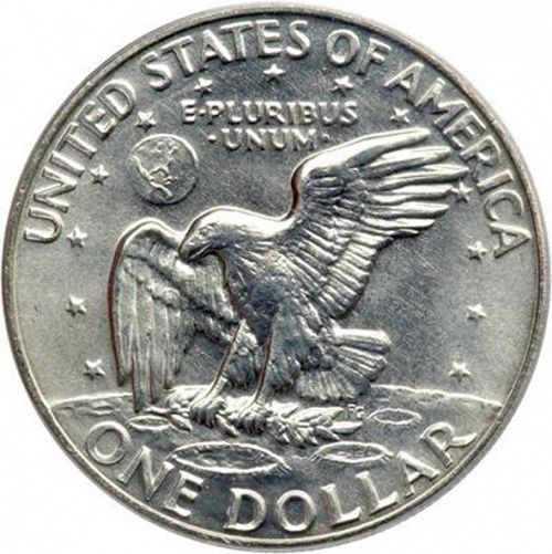 1 dollar Reverse Image minted in UNITED STATES in 1973D (Eisenhower)  - The Coin Database