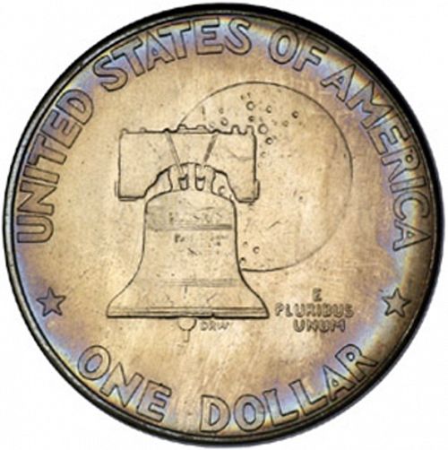 1 dollar Reverse Image minted in UNITED STATES in 1976D (Eisenhower - Bicentennial Type I)  - The Coin Database