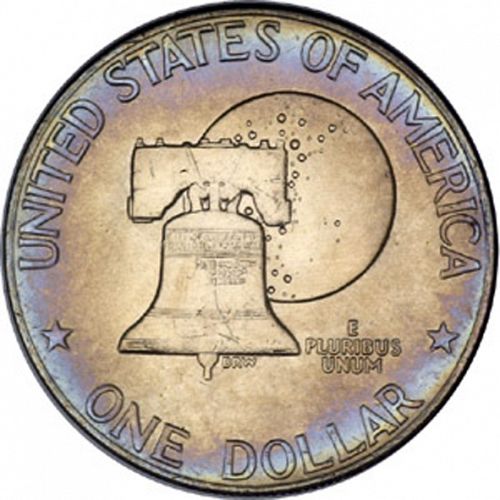 1 dollar Reverse Image minted in UNITED STATES in 1976D (Eisenhower - Bicentennial Type II)  - The Coin Database