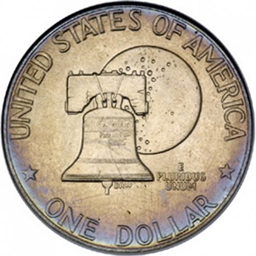 1 dollar Reverse Image minted in UNITED STATES in 1976 (Eisenhower - Bicentennial Type II)  - The Coin Database