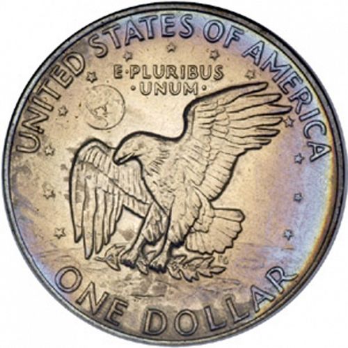 1 dollar Reverse Image minted in UNITED STATES in 1977 (Eisenhower)  - The Coin Database