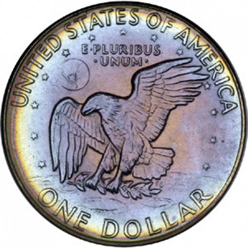 1 dollar Reverse Image minted in UNITED STATES in 1977D (Eisenhower)  - The Coin Database
