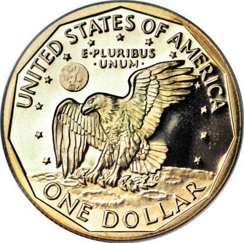 1 dollar Reverse Image minted in UNITED STATES in 1981S (Anthony)  - The Coin Database