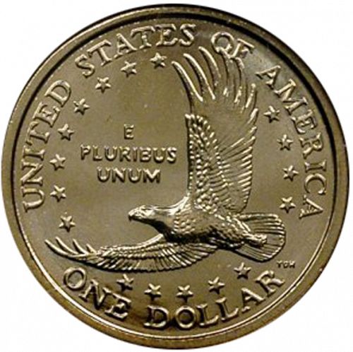 1 dollar Reverse Image minted in UNITED STATES in 2000D (Sacagawea)  - The Coin Database