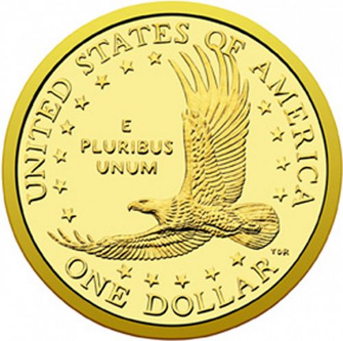 1 dollar Reverse Image minted in UNITED STATES in 2000S (Sacagawea)  - The Coin Database