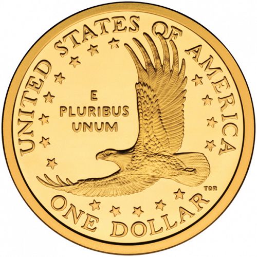 1 dollar Reverse Image minted in UNITED STATES in 2000W (Sacagawea)  - The Coin Database