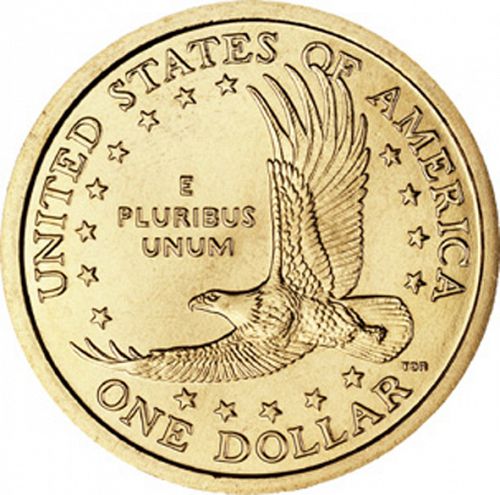 1 dollar Reverse Image minted in UNITED STATES in 2001D (Sacagawea)  - The Coin Database