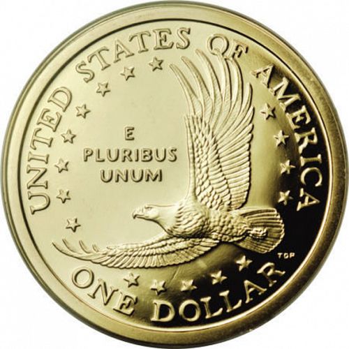 1 dollar Reverse Image minted in UNITED STATES in 2001S (Sacagawea)  - The Coin Database
