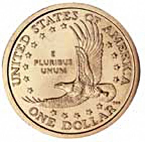 1 dollar Reverse Image minted in UNITED STATES in 2002D (Sacagawea)  - The Coin Database