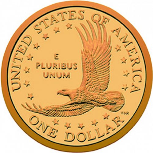 1 dollar Reverse Image minted in UNITED STATES in 2003D (Sacagawea)  - The Coin Database