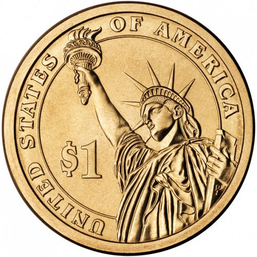 1 dollar Reverse Image minted in UNITED STATES in 2007D (President Adams)  - The Coin Database