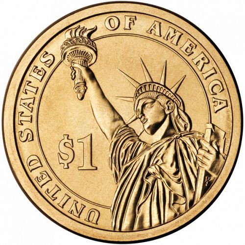 1 dollar Reverse Image minted in UNITED STATES in 2007D (President Jefferson)  - The Coin Database