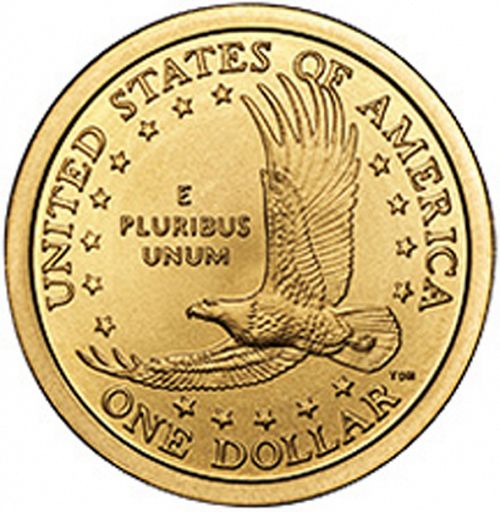 1 dollar Reverse Image minted in UNITED STATES in 2007P (Sacagawea)  - The Coin Database