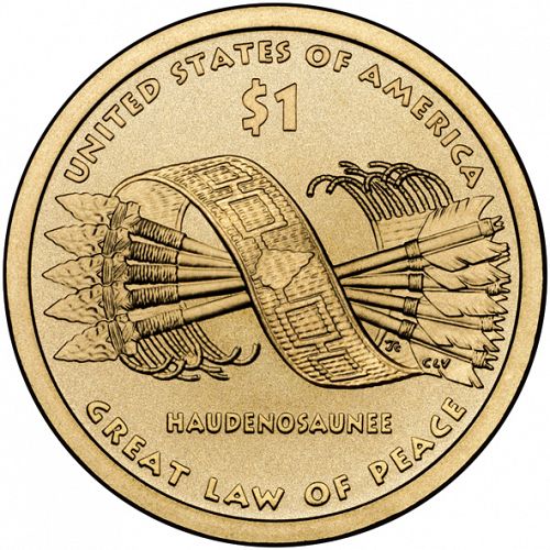 1 dollar Reverse Image minted in UNITED STATES in 2010P (Sacagawea - Native American Reverse ( Government ))  - The Coin Database