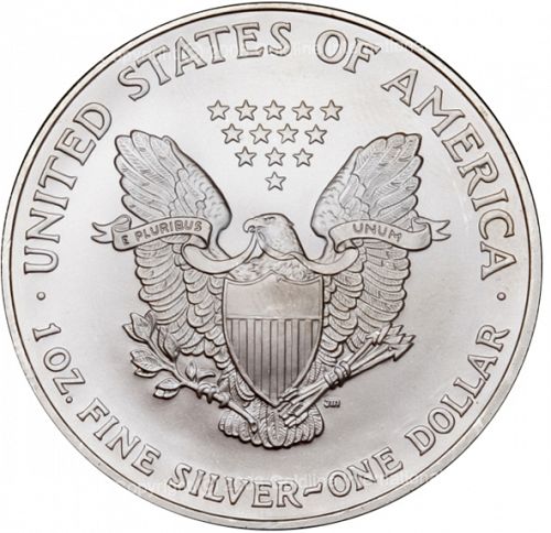 Bullion Reverse Image minted in UNITED STATES in 2011 (American Eagle - Silver Dollar)  - The Coin Database