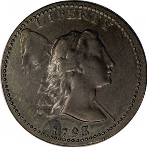 1 cent Obverse Image minted in UNITED STATES in 1793 (Liberty Cap)  - The Coin Database