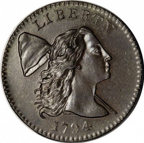 1 cent Obverse Image minted in UNITED STATES in 1794 (Liberty Cap)  - The Coin Database