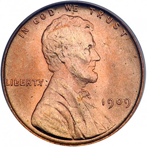 1 cent Obverse Image minted in UNITED STATES in 1909 (Lincoln - VDB)  - The Coin Database