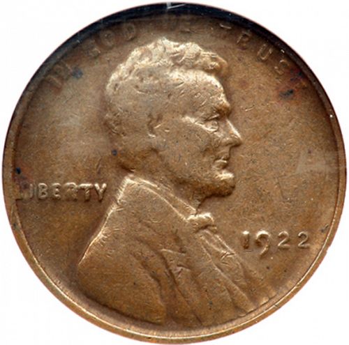 1 cent Obverse Image minted in UNITED STATES in 1922 (Lincoln)  - The Coin Database