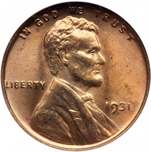 1 cent Obverse Image minted in UNITED STATES in 1931 (Lincoln)  - The Coin Database