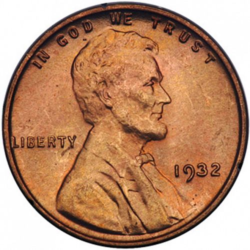 1 cent Obverse Image minted in UNITED STATES in 1932 (Lincoln)  - The Coin Database