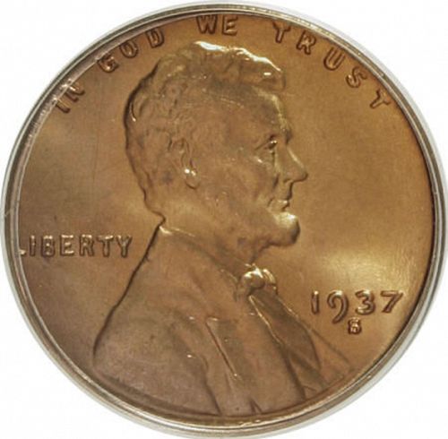 1 cent Obverse Image minted in UNITED STATES in 1937S (Lincoln)  - The Coin Database