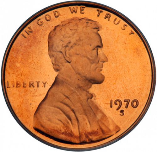 1 cent Obverse Image minted in UNITED STATES in 1970S (Lincoln - Memorial Reverse)  - The Coin Database