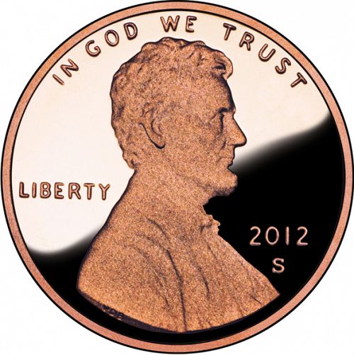 1 cent Obverse Image minted in UNITED STATES in 2012S (Lincoln - Union Shield Reverse)  - The Coin Database