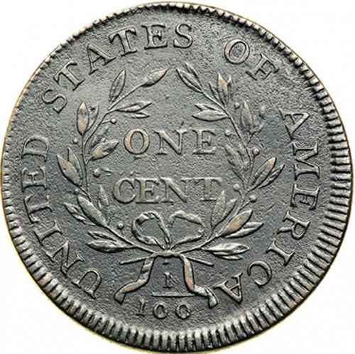 1 cent Reverse Image minted in UNITED STATES in 1798 (Draped Bust)  - The Coin Database
