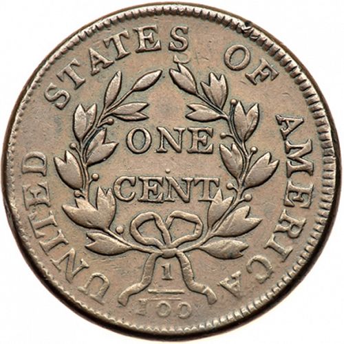 1 cent Reverse Image minted in UNITED STATES in 1803 (Draped Bust)  - The Coin Database
