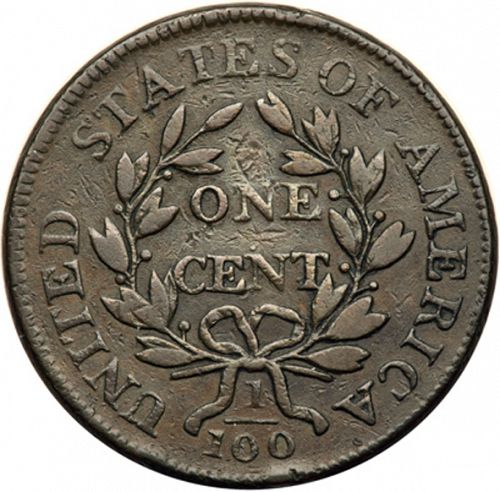 1 cent Reverse Image minted in UNITED STATES in 1804 (Draped Bust)  - The Coin Database