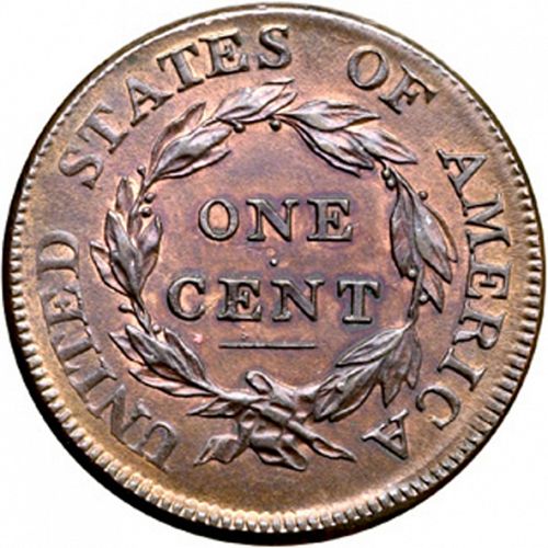 1 cent Reverse Image minted in UNITED STATES in 1811 (Classic Head)  - The Coin Database