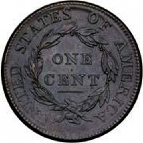1 cent Reverse Image minted in UNITED STATES in 1813 (Classic Head)  - The Coin Database