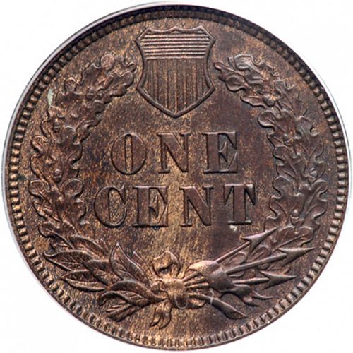1 cent Reverse Image minted in UNITED STATES in 1872 (Indian Head)  - The Coin Database