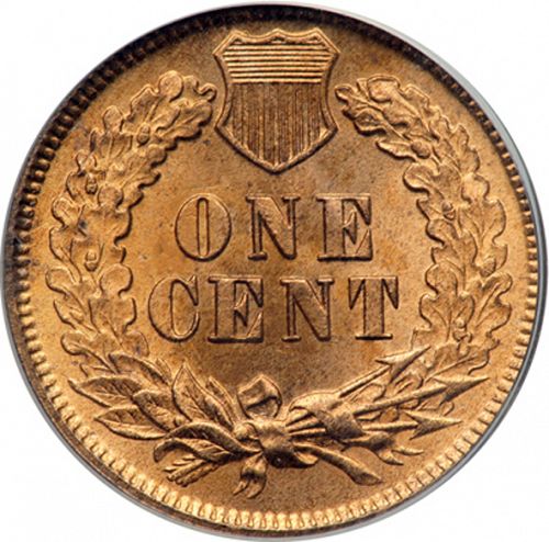 1 cent Reverse Image minted in UNITED STATES in 1875 (Indian Head)  - The Coin Database