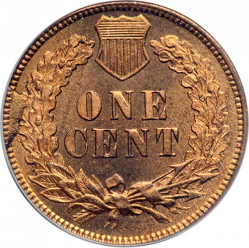 1 cent Reverse Image minted in UNITED STATES in 1878 (Indian Head)  - The Coin Database