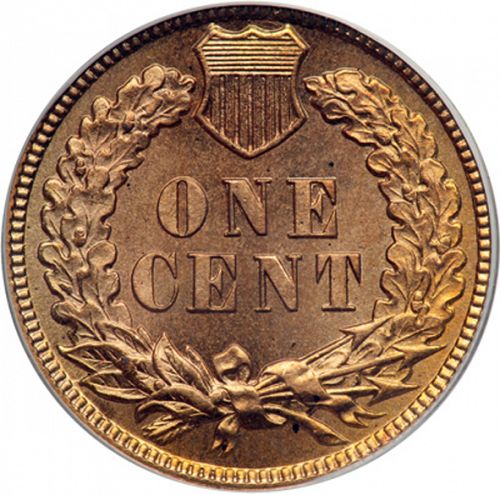 1 cent Reverse Image minted in UNITED STATES in 1879 (Indian Head)  - The Coin Database
