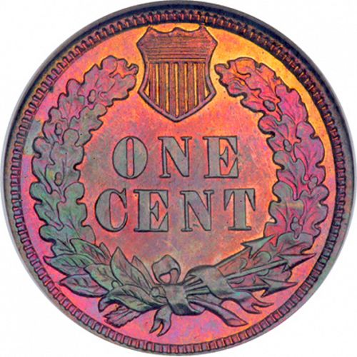 1 cent Reverse Image minted in UNITED STATES in 1882 (Indian Head)  - The Coin Database